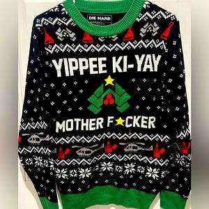 Die hard Christmas sweater (ugly sweater style)